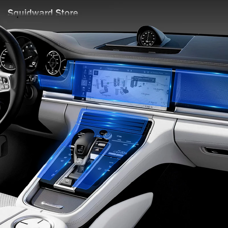 

Прозрачная центральная консоль для салона автомобиля Porsche Panamera 2010-2022, аксессуары для ремонта пленки против царапин
