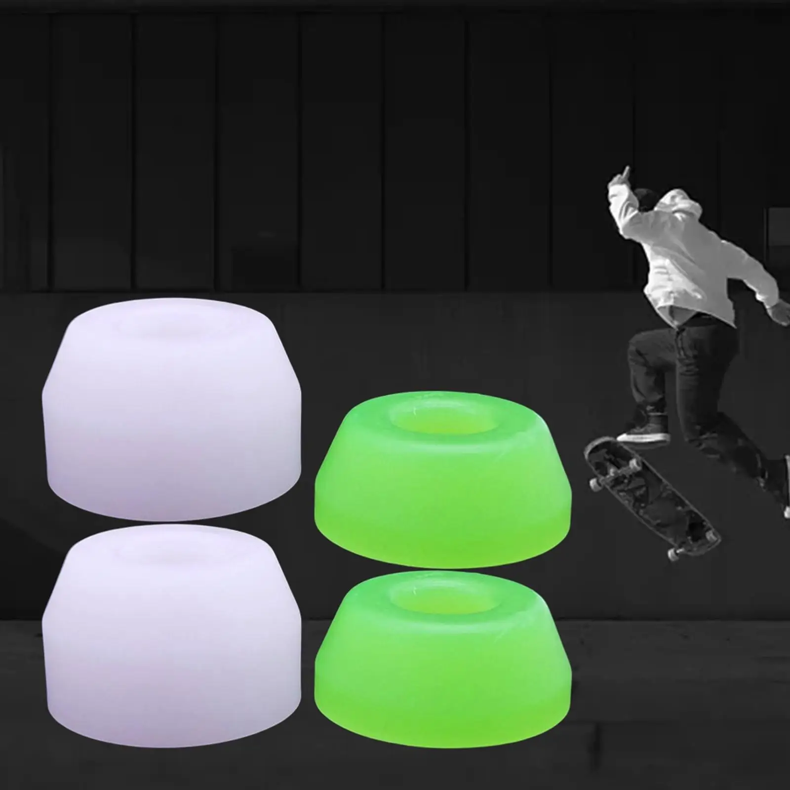 

4pcs/lot Skateboard PU Bushings 85A High Elastic Longboard Skateboard Truck Bushing Cone Fish board Truck Cushions