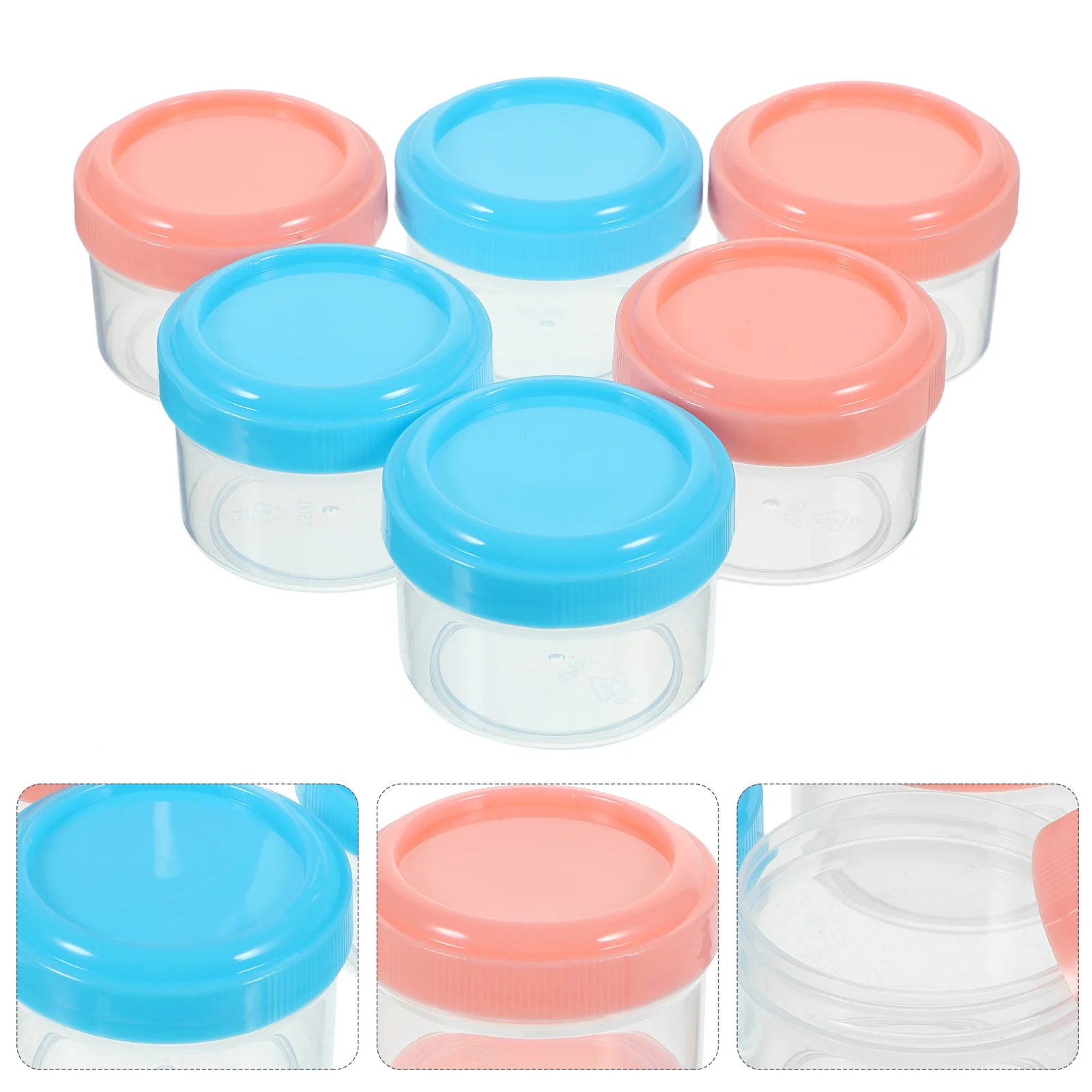 

Salad Dressing Container Small Condiment Container with Lids Sauce Cups Plastic Seasoning Box Barbecue Spice Jar