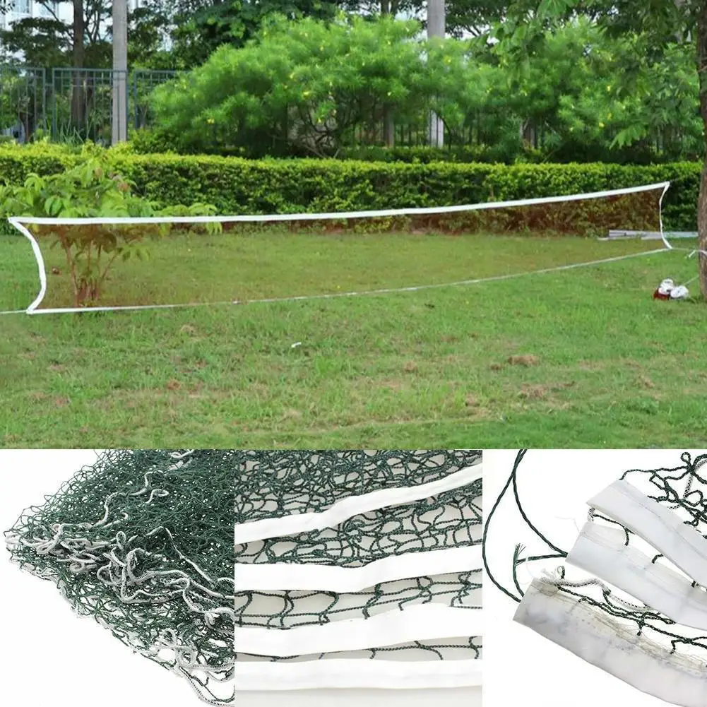 

6.1x0.76m Standard Badminton Net Indoor Outdoor Sports Net Tennis Badminton Square Portable Quickstart Volleyball Training S3r3