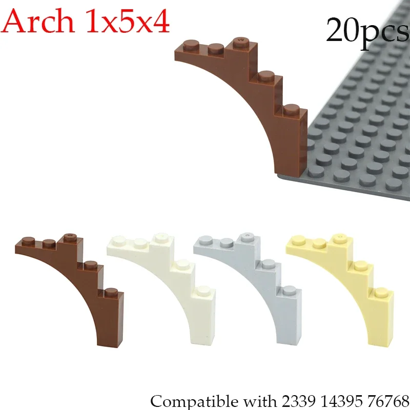 Конструктор MOC Арка 1x5x4 изогнутый кирпич технический сменный захват совместимый