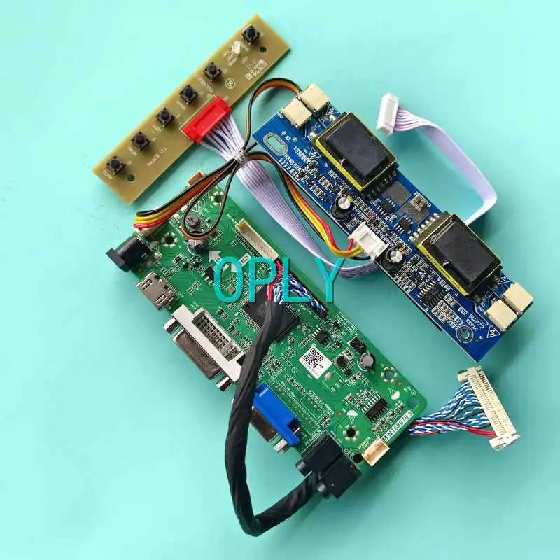 

LCD Display Matrix Controller Board Fit HT17E11 HT17E12 HT17E13 30 Pin LVDS VGA DVI HDMI-Compatible 17" DIY Kit 1280*1024 4CCFL