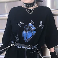 streetwear tops women t shirts anime cartoon print t shirt vintage punk loose gothic harajuku short sleeve clothing kawaii y2k