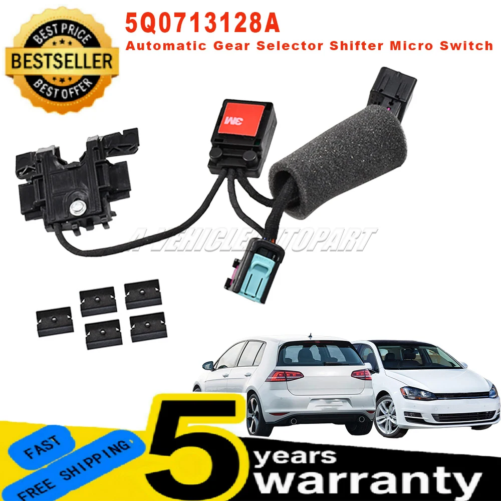 

Новый для VW Golf A7 Beetle Mk2 Skoda Octavia Mk3, автоматический переключатель передач, микропереключатель, 9-контактный 5Q0713128A, автомобильные аксессуары