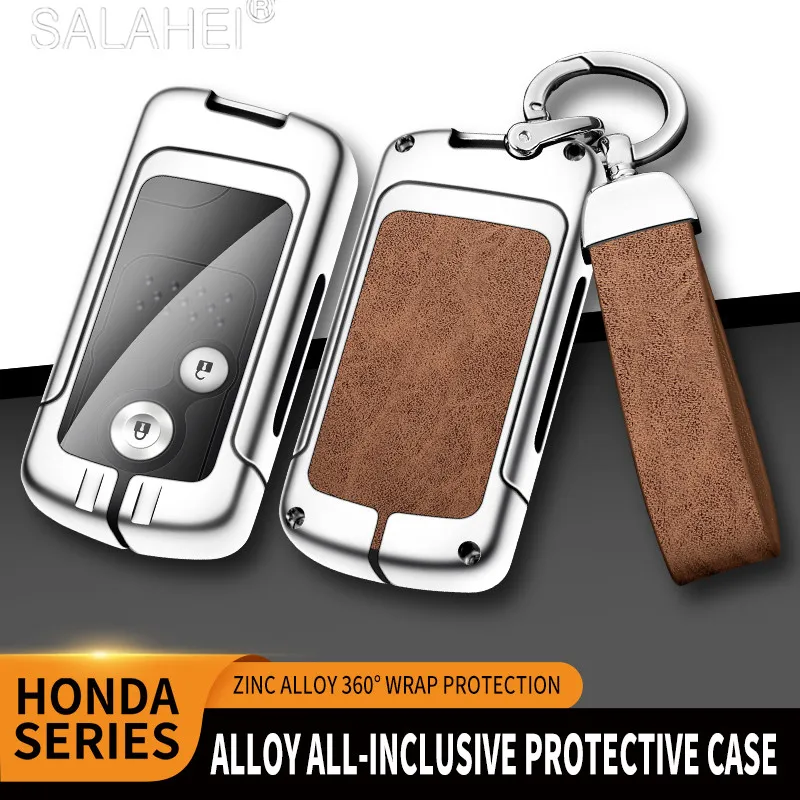 

Zinc Alloy Car Key Fob Case Cover Shell For Honda CRV Fit Shuttle Fried Freed Spike StepWGN RG1 Spada CRZ Keychain Accessories