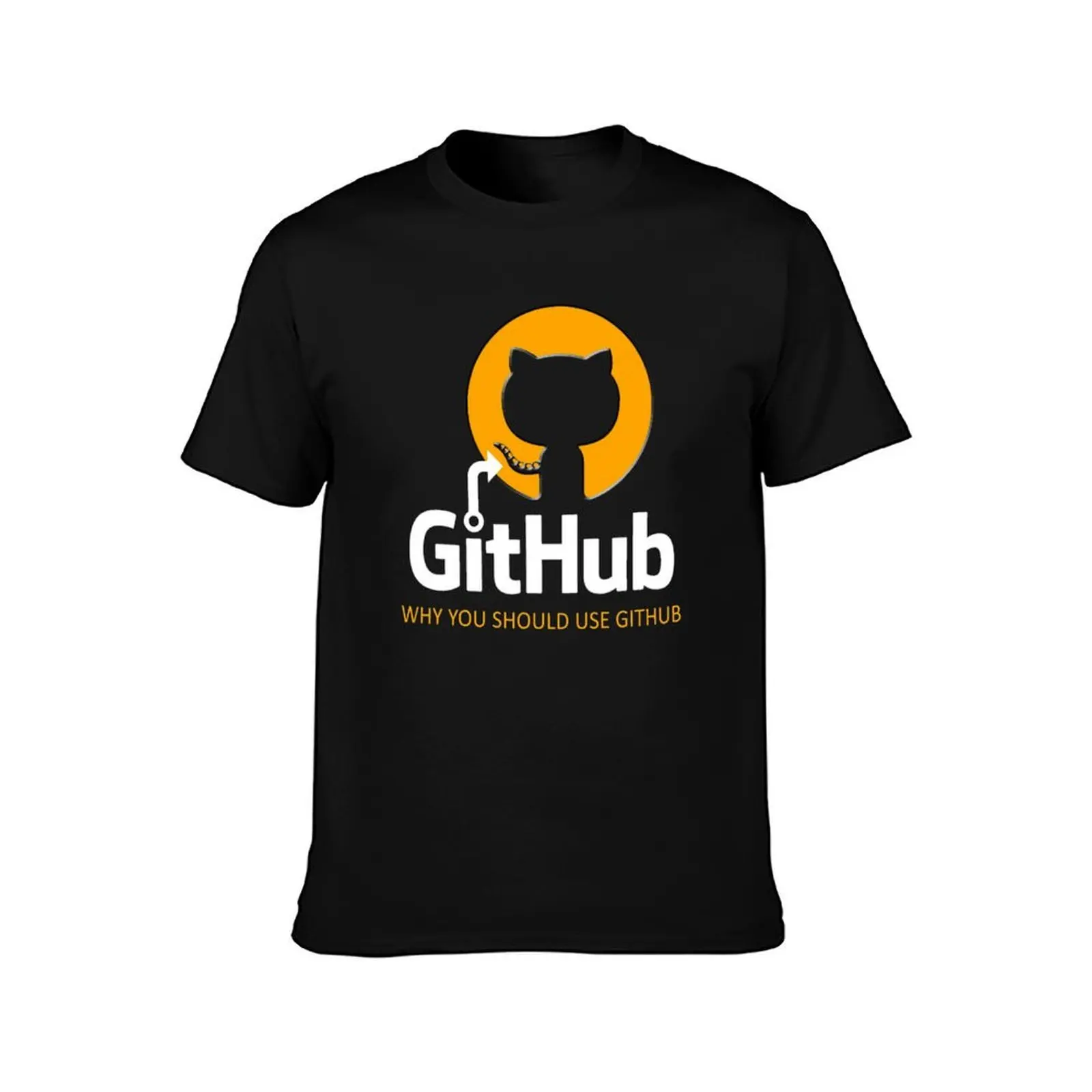 Фото Почему вы должны использовать футболку Github, хлопковая футболка, мужские футболки из 100% мужчин, футболка №2