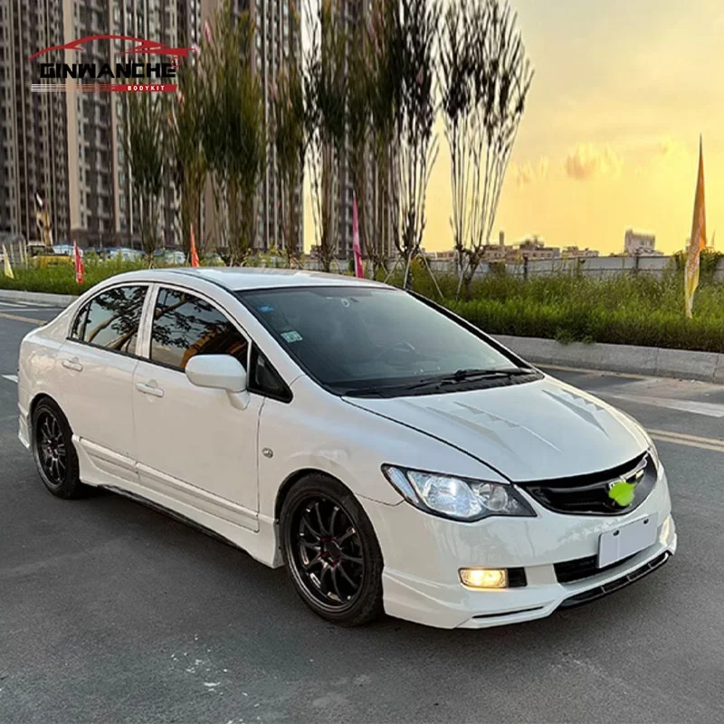 Фото Новый дизайн автомобильных аксессуаров для Honda Civic 2012-2015: обновленный передний спойлер FD2, задний спойлер, боковые пороги, комплект обвеса для кузова автомобиля. №4