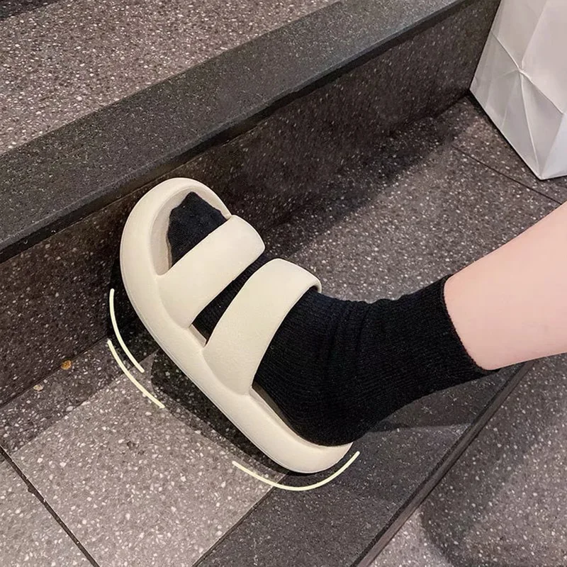 Шлепанцы для мужчин и женщин мягкие сандалии на платформе Нескользящие пляжа