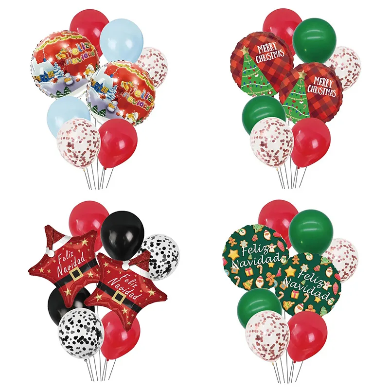 

Санта-Клаус, Рождественский шар, сердце, звезда, фотоэлемент для дома 2024 Baloon, детские товары для дня рождения, Рождества