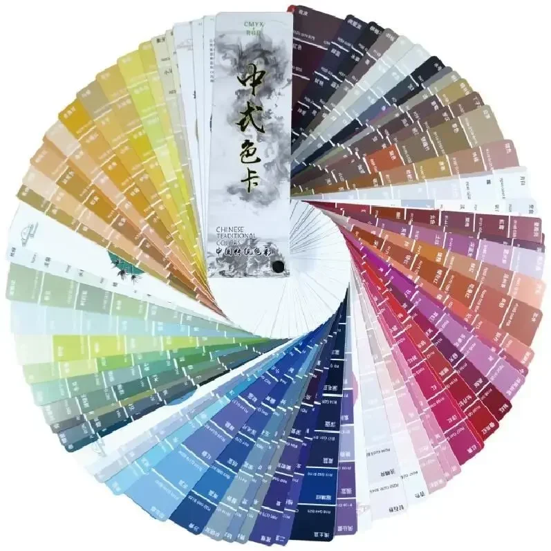 Китайская цветная печать карт Четырехцветная карта Цветная CMYK Традиционное