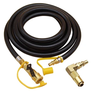 Retail 12FT Male/Female Quick-Connect RV Propane Hose With Elbow Adapter For Blackstone 17Inch/22Inch Griddles