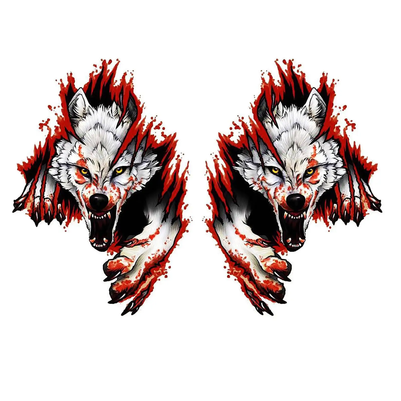 

wolf Pattern 3D Car Sticker Creative for Motor Home Motorcycle