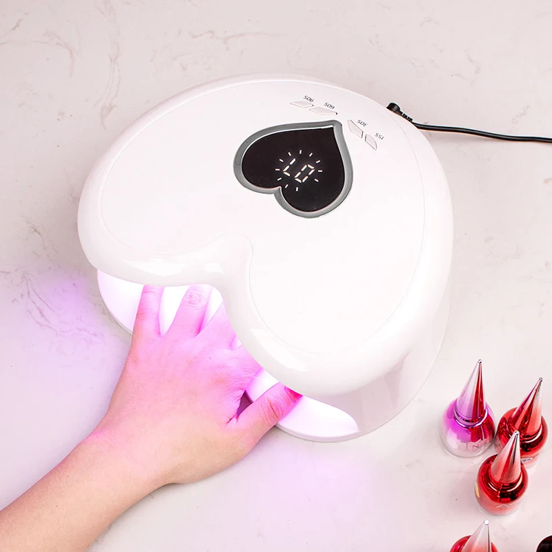 

Professional Nail UV Lamp 96W Nail Polish Dryer Pedicure Lamps UV light for Nails Heart Shape Nail LED Lamp