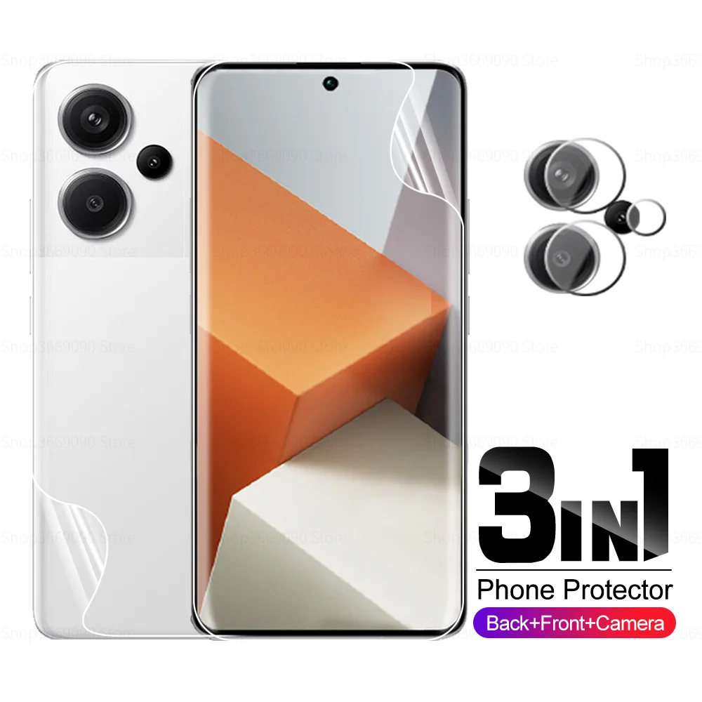 

Защитная пленка для объектива камеры 3 в 1 Гидрогелевая пленка для Xiaomi Redmi Note 13 Pro + Redmy Note 13Pro Note13 5G 6,67 дюйма Защитная пленка для экрана