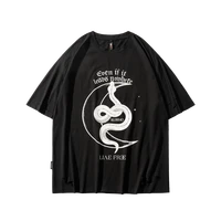 harajuku graphic t shirts casual snake streetwear t shirts for men clothing