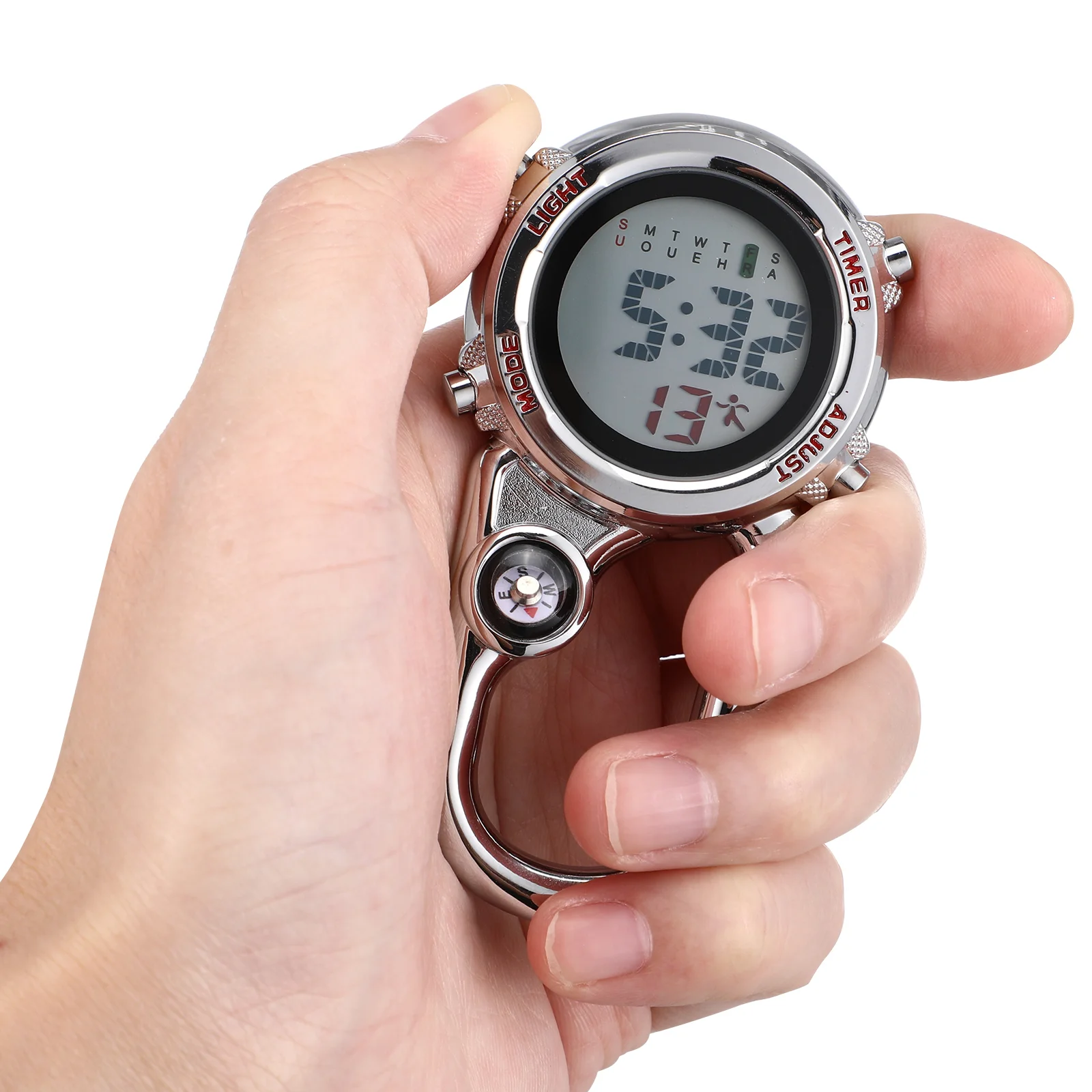 Мини-карманные часы для медсестры альпинизма карабина выживания брелок из