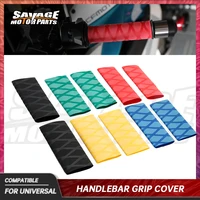 motorcycle universal handlebar grip cover guards slip on anti vibration for honda xr crf cr msx dirt pit bike handle covers