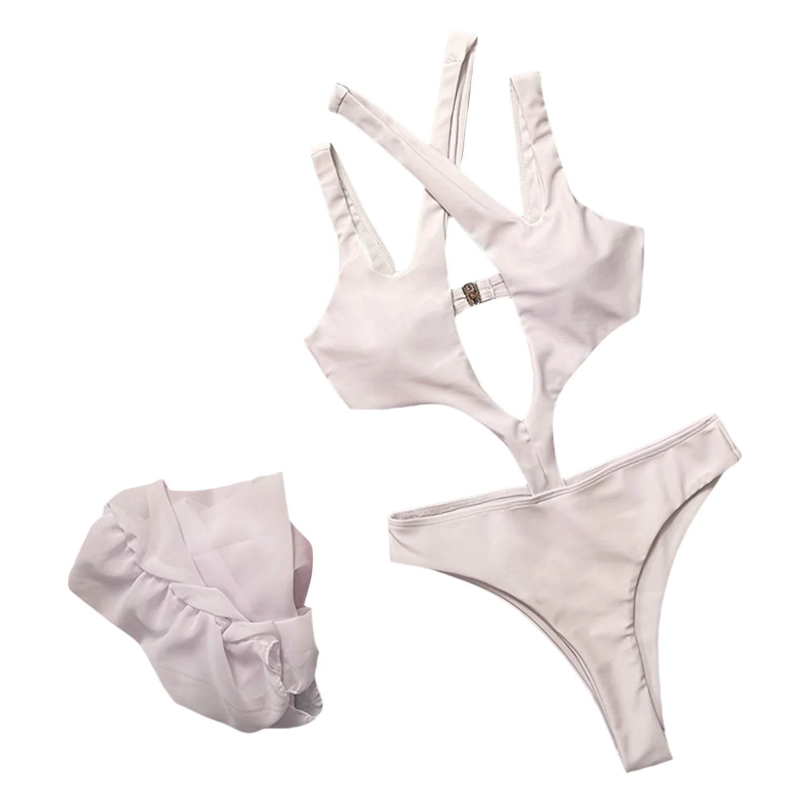 Летний женский купальник комплект из двух предметов бикини с перекрестным