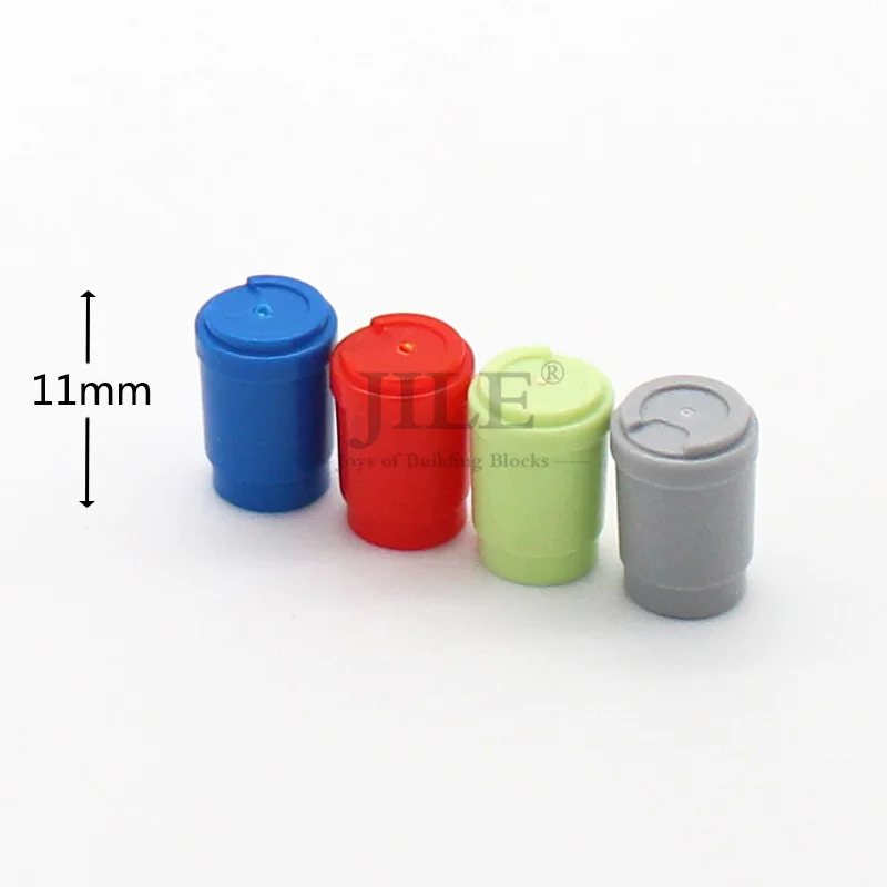 Строительные блоки Moc 20 шт. посуда кофейная чашка вынос без верхнего отверстия 15496