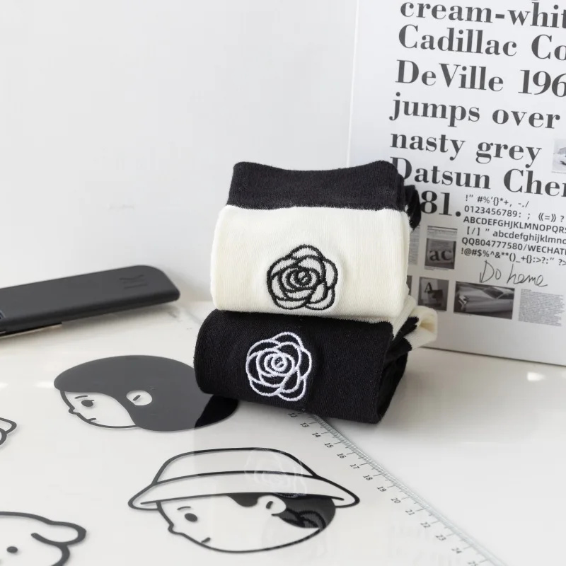 Girls Calf Pressure Socks Jk Women Stockings Show Thin Splicing Calf Socks For Young Girl Socks