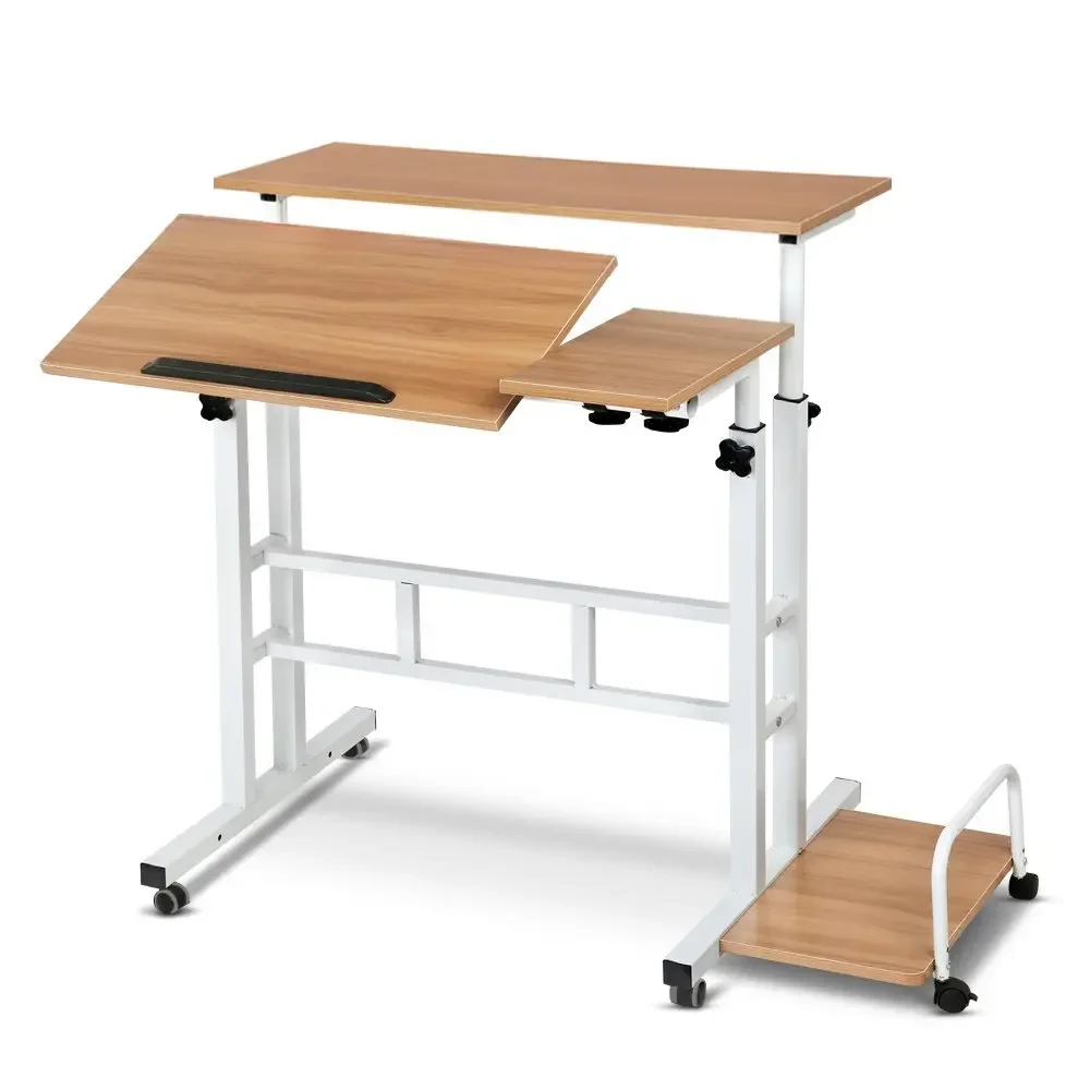 

Mobile Computer Desk Lifting Desk Foldable Standing Desk Bedroom Bedside Desk Single Small Table