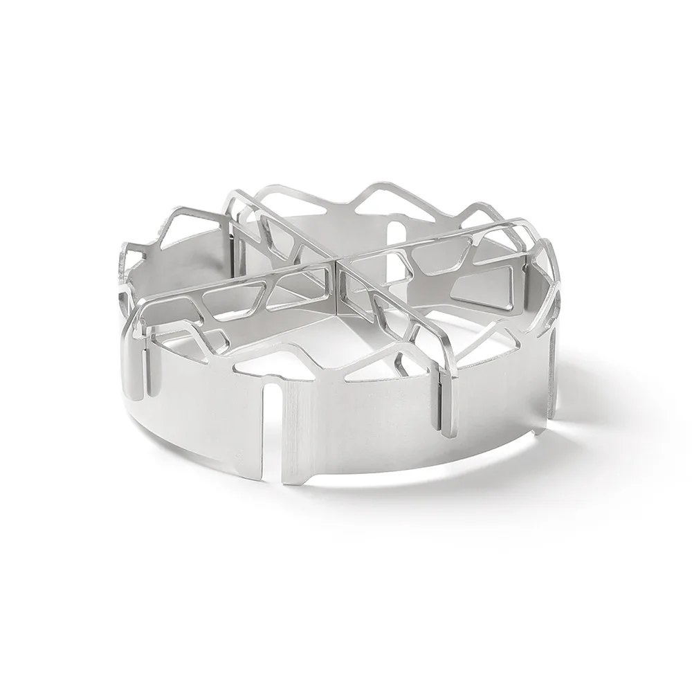 

2022 New Gas stove windproof ring windproof fire gathering energy-saving cover cross bracket stainless steel