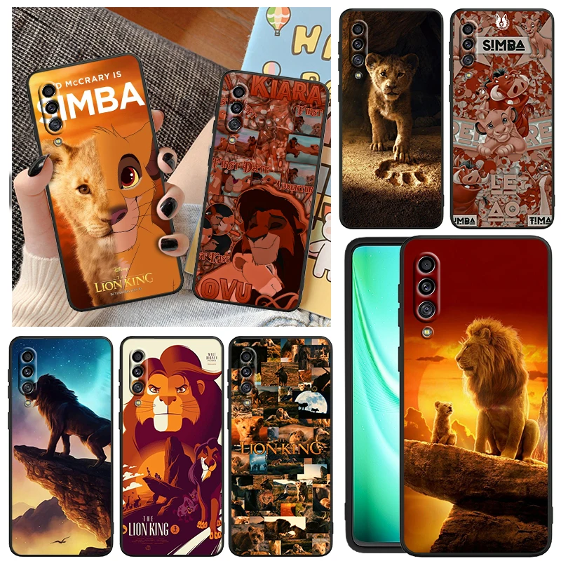 

Disney cartoon lion king simba For Samsung Galaxy A90 A80 A70 S A60 A50S A30 S A40 S A2 A20E A20 S A10S E Black Phone Case