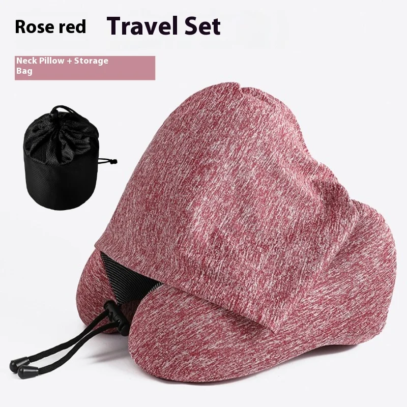 

Дорожная подушка U-образная с капюшоном