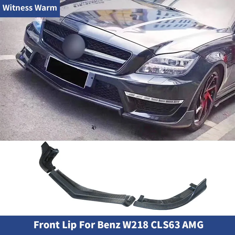 Передний спойлер из углеродного волокна для Mercedes Benz Cls Class W218 Cls350 Cls63 бампер Amg |