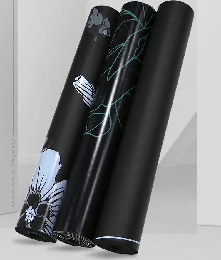 Коврик для йоги из искусственной кожи натурального каучука 183 см чистый