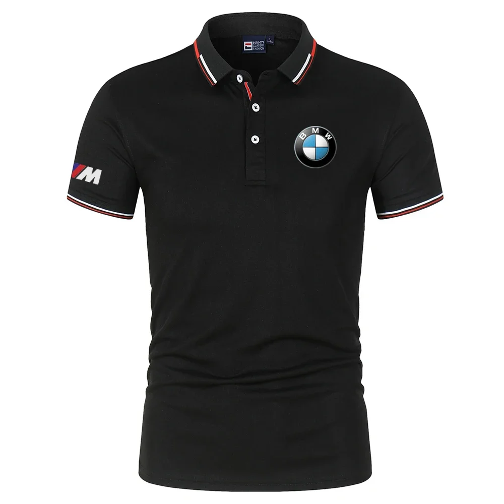 BMW Logo Motorcycle Racing Team Мужская рубашка поло Летняя мужская футболка-поло с коротким