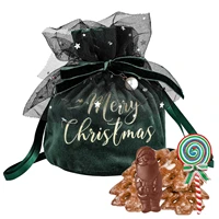 christmas velvet gift bag santa claus merry christmas party favor goodie bags santa sack treat bags for christmas wedding
