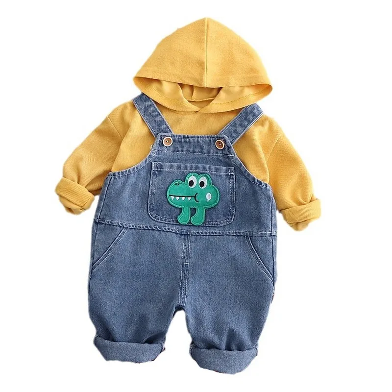 

New Spring Autumn Baby Clothes Boys Clothing Children Hooded T-Shirt Overalls 2Pcs/Sets Toddler Casual Costume Kids Tracksuits