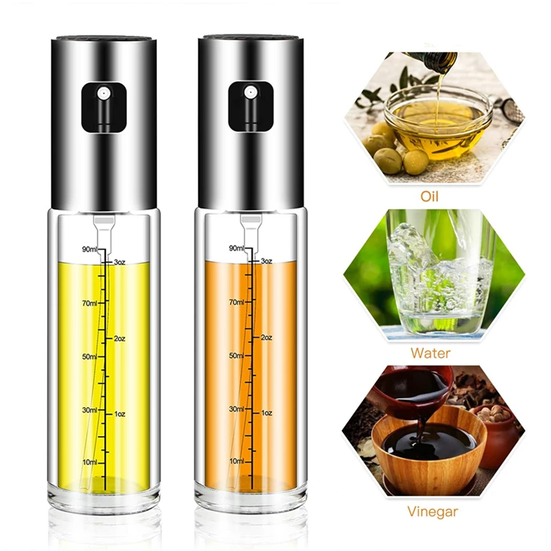 Пульверизатор для масла со стеклянной бутылкой распылитель барбекю оливкового с