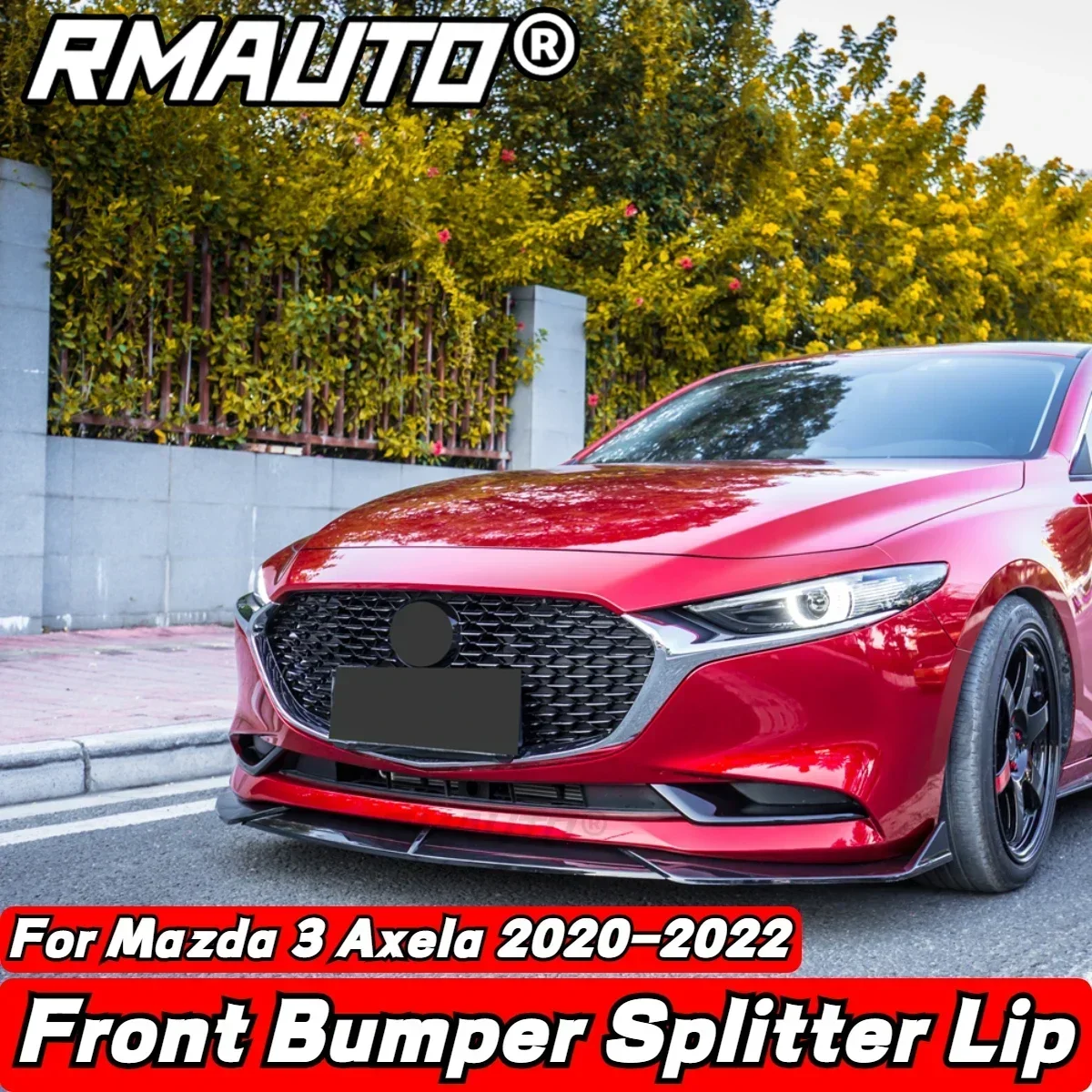 3 шт. передний бампер из углеродного волокна для Mazda Alexa 2020-2022