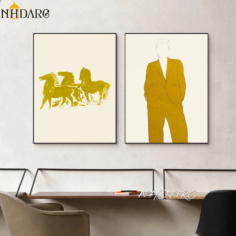 Уникальный ретро-плакат настенного искусства на холсте с абстрактным рисунком и