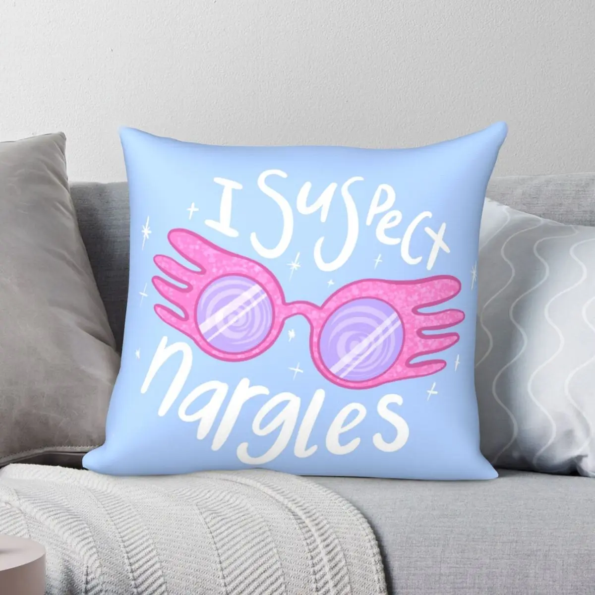 Наволочка квадратная из полиэстера и льна, 45x45