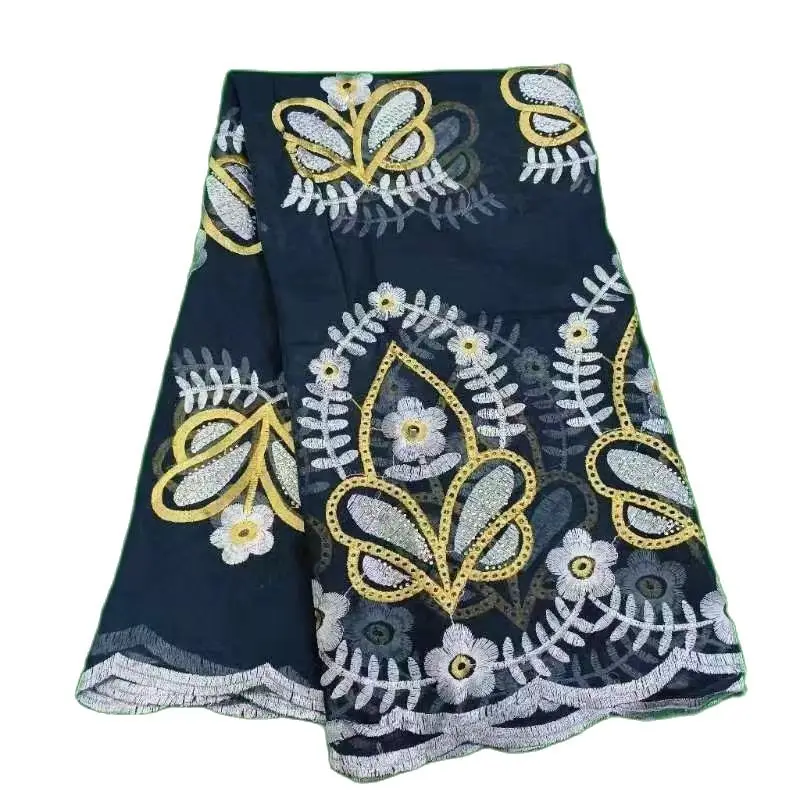 FREE SHIPPING New African Women High Quality Chiffon Scarf Embroidery Muslim Women Hijab Economic Scarf Chiffon Splicing Design
