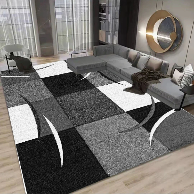 

Modern Home Living Room Decoration Rugs Large Area Study Lounge Rug Light Luxury Bedroom Decor Carpet Washable Non-slip Carpets