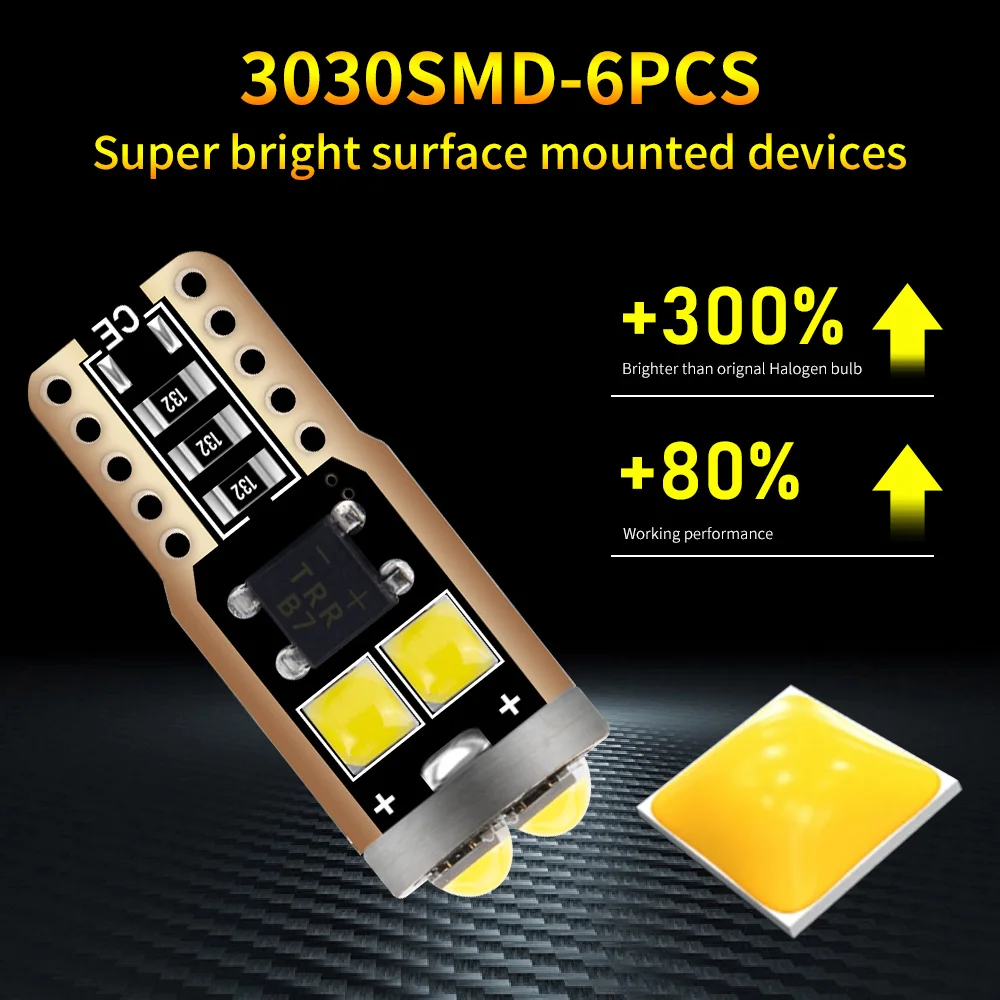 5/10 шт. Автомобильные светодиодные лампы W5W T10 501 194 SMD