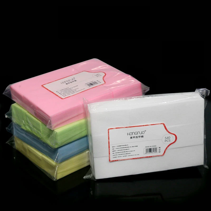 

550 _ средство для снятия лака для ногтей, бумажные нетканые салфетки из хлопкового волокна, красивые маникюрные гелевые накладки, инструмент...