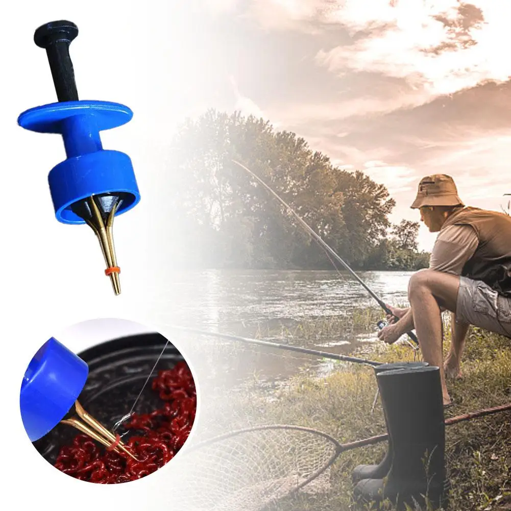

1pc Carp Fishing Lures Professional Earthworm Bloodworm Tackle Boilies Lightweight Up Clip Band Bait Tool Accessory Fishing R4M0
