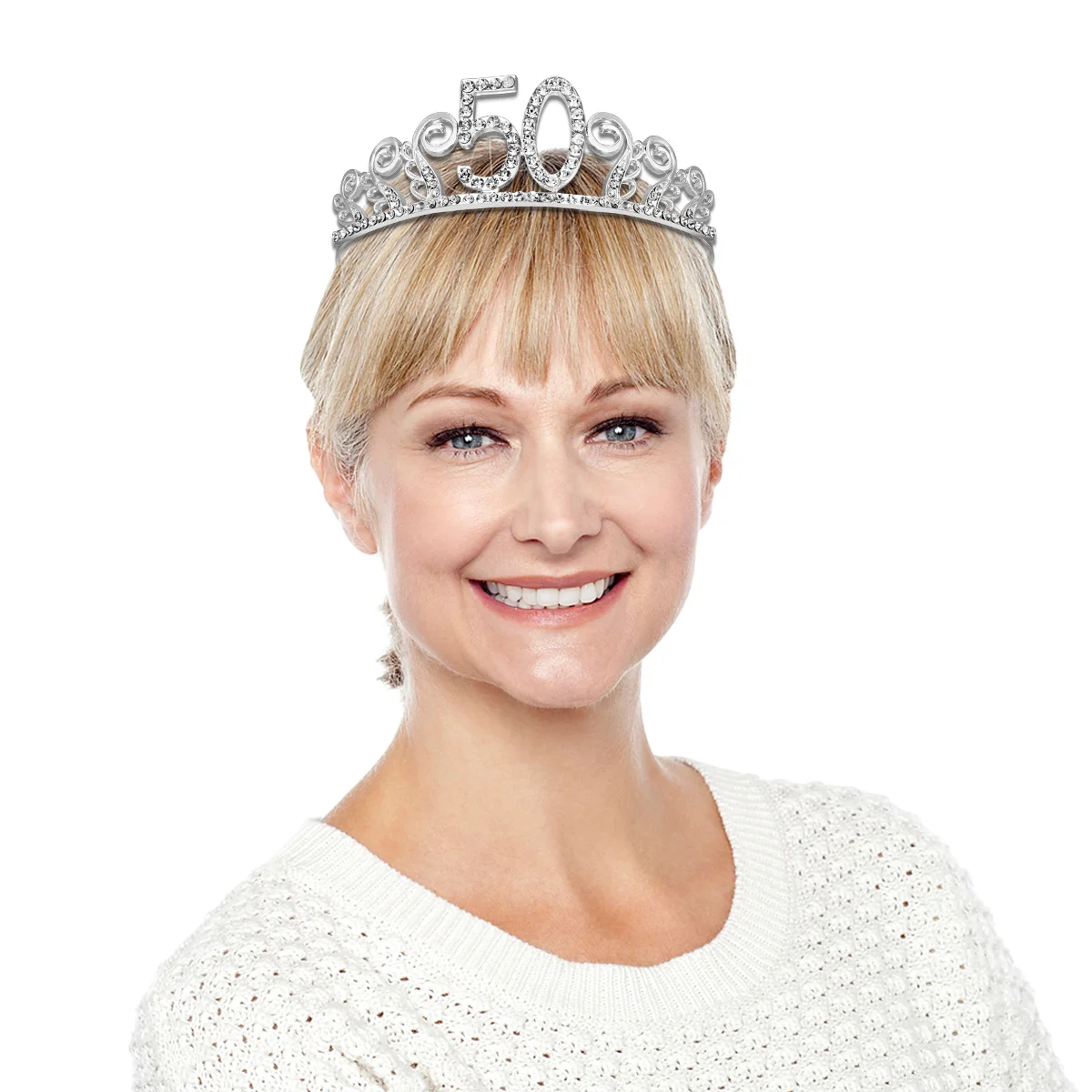 Обруч для волос с кристаллами размеры 50