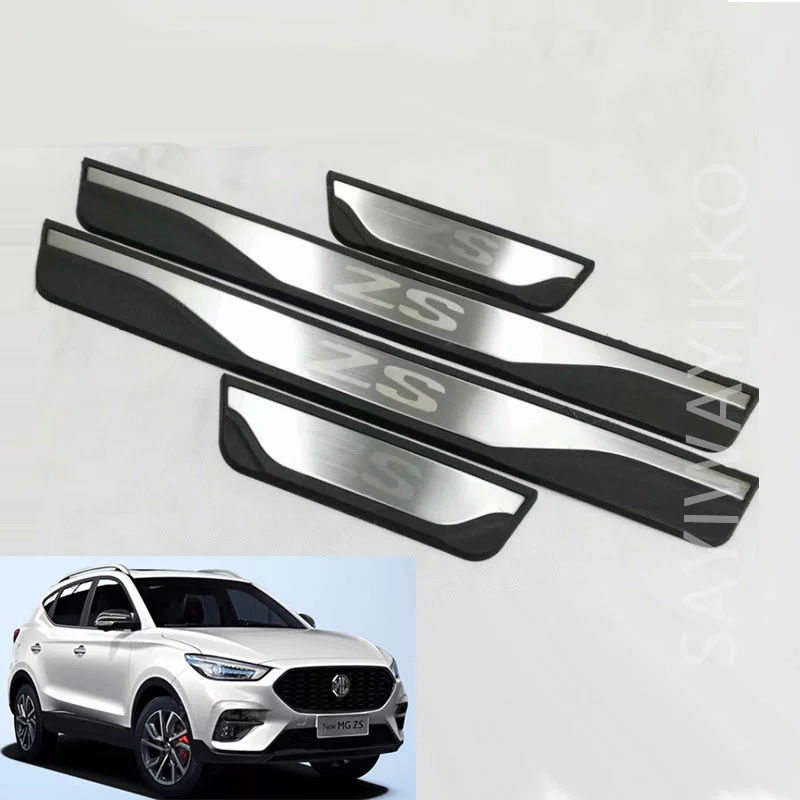 

4 шт., защитная Накладка на порог, из нержавеющей стали