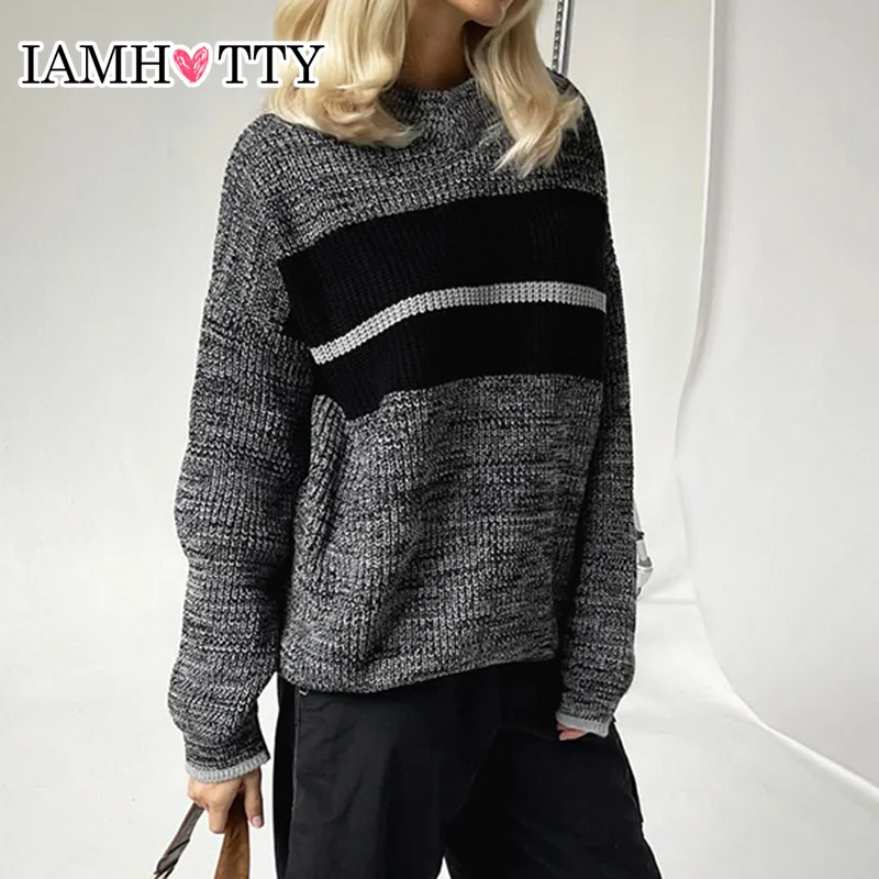 Женский свободный свитер IAMHOTTY