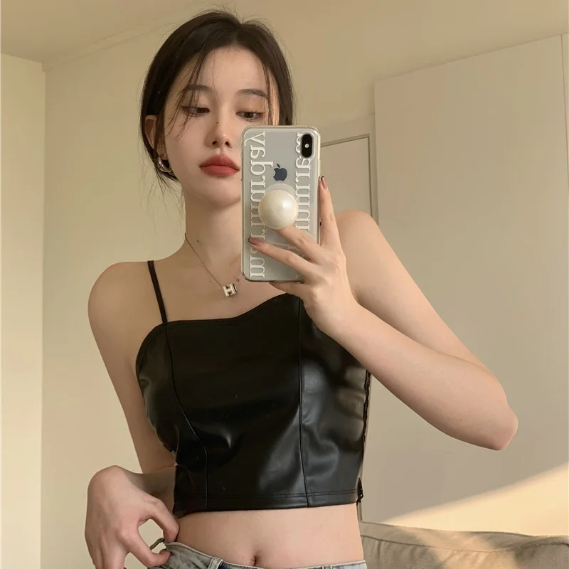 

Женский клетчатый топ на бретельках, без рукавов, с оборками