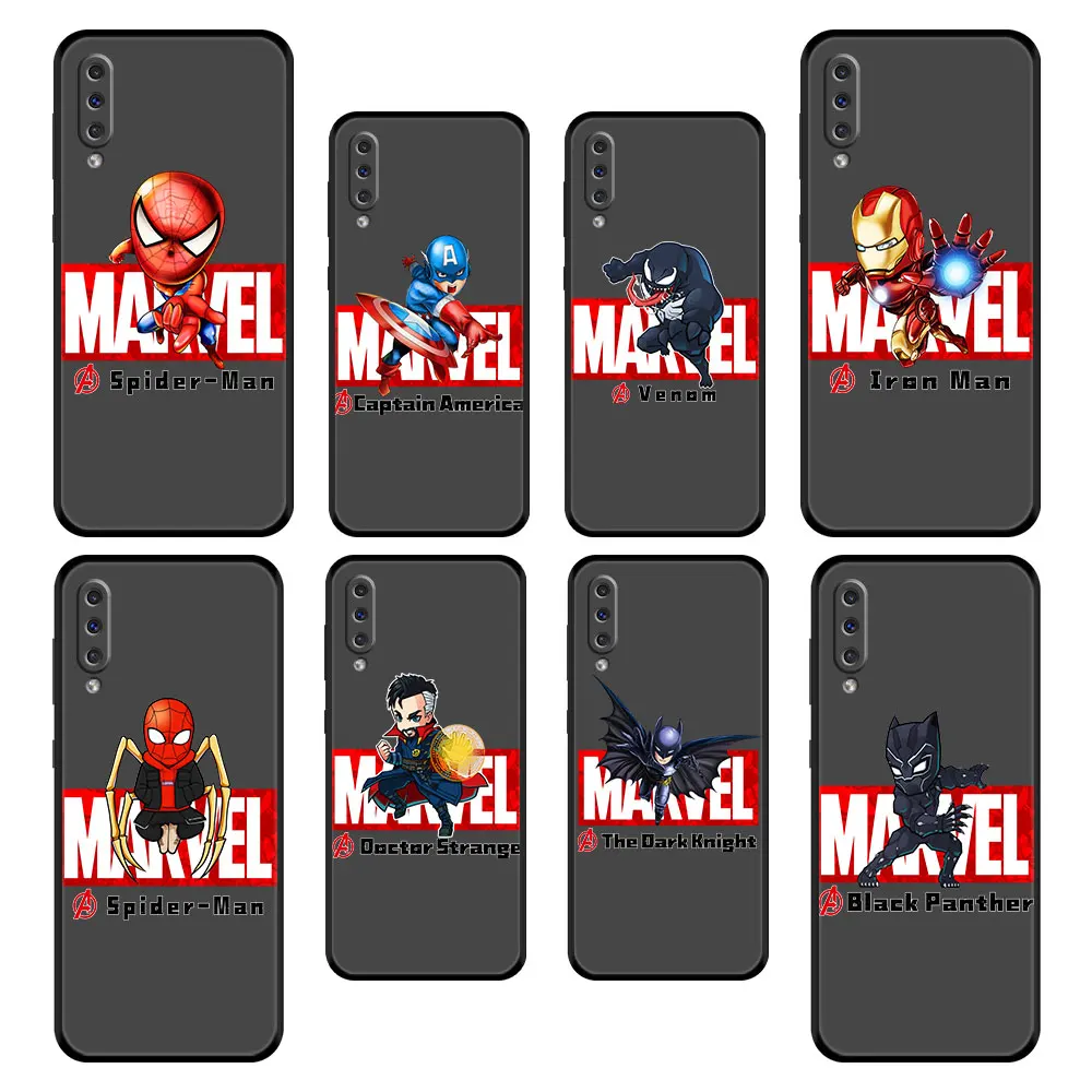 

Silicone Armor Luxury Case for Samsung Galaxy A11 A13 A50 A03 Core A02s A12 A21s A03s A02 A30 Celular Marvel Captain America