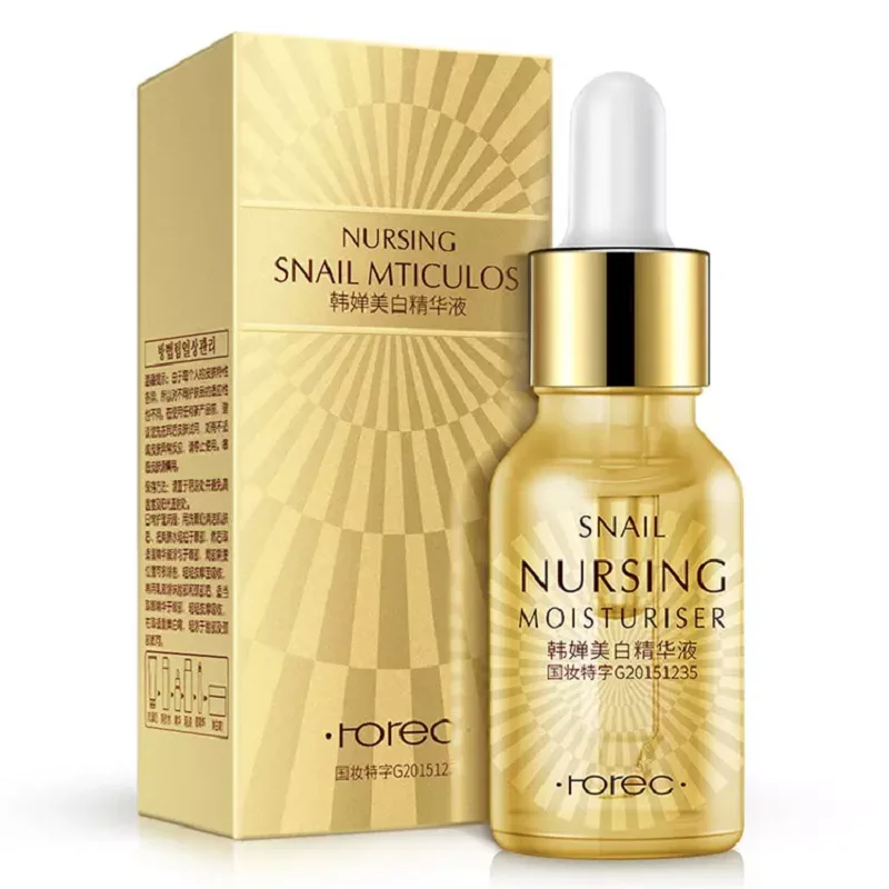 

Snail Extract Serum Face Essence Anti Wrinkle Hyaluronic Acid Anti Aging Collagen Whitening Moisturizing Face Care Beauty