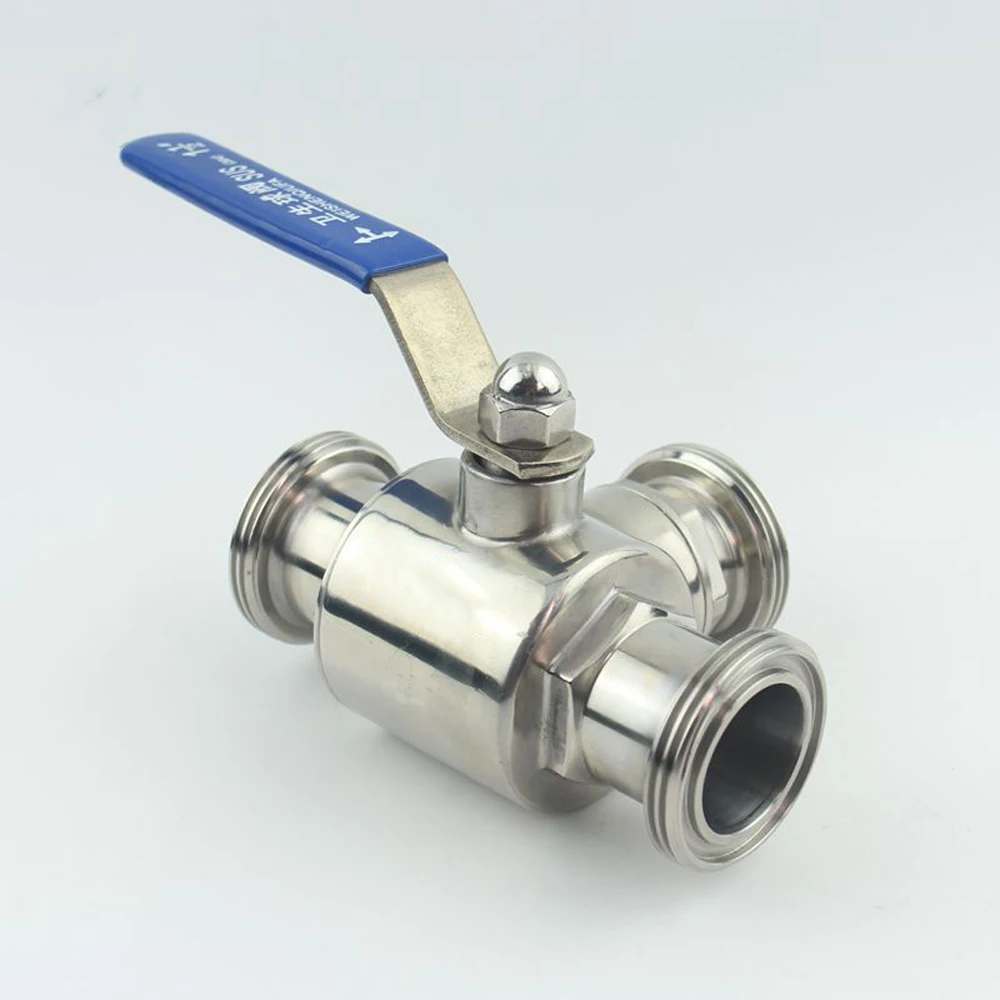 Соединительный конец из нержавеющей стали SUS 304 19/25/32 мм с 3-ходовым шаровым