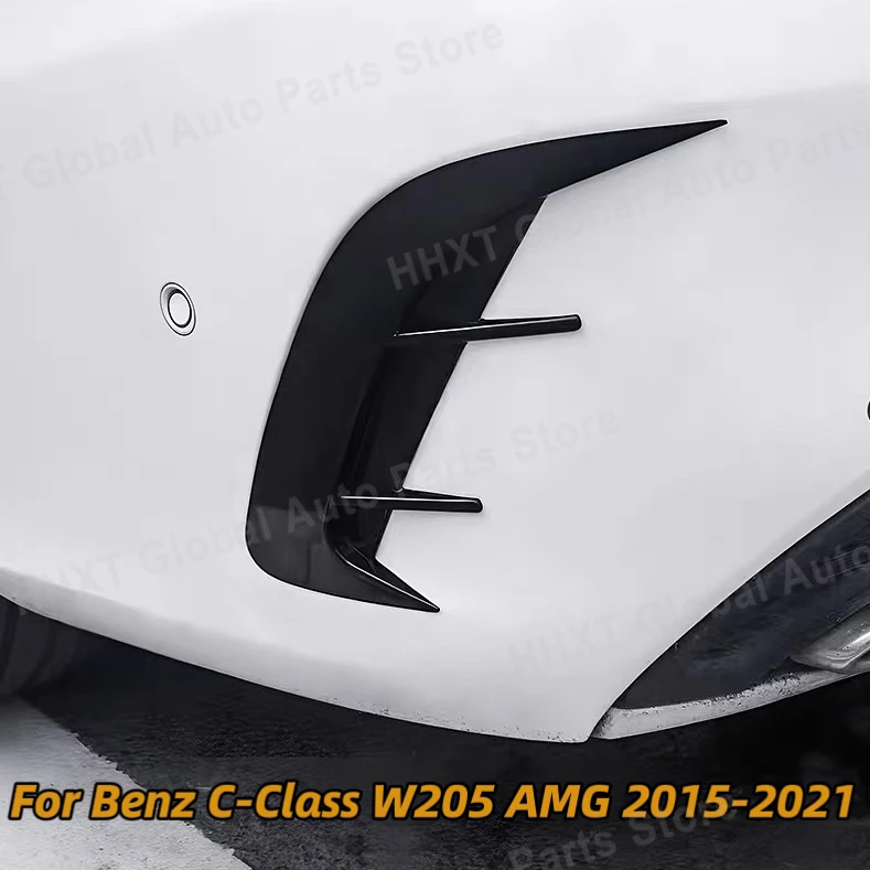 

Для Mercedes Benz C-Class W205 4-дверный C180 C200 C260 C43 C63 AMG 2015-2021 задний бампер, боковой выпускной спойлер, вентиляционное отверстие, нож, накладка